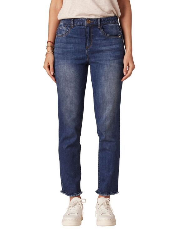 デモクラシー レディース ボトムス デニムパンツ ストレート Democracy Womens Ab Solution Slim Straight Leg Jean Blue ブルー