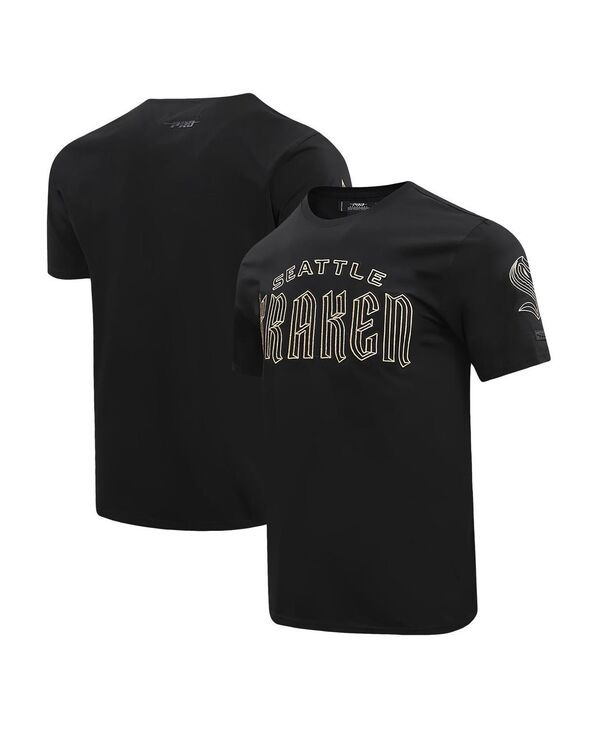 プロスタンダード メンズ トップス Tシャツ Pro Standard Mens Black Seattle Kraken Wordmark Tshirt Black ブラック
