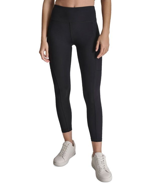 ダナ キャラン ニューヨーク レディース ボトムス レギンス ハイウエスト DKNY Womens HighWaisted 78 Cargo Leggings Black ブラック