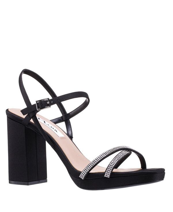 ニナ レディース シューズ サンダル プラットフォーム ヒール Nina Womens Steven Block Heel Platform Evening Sandals Black ブラック
