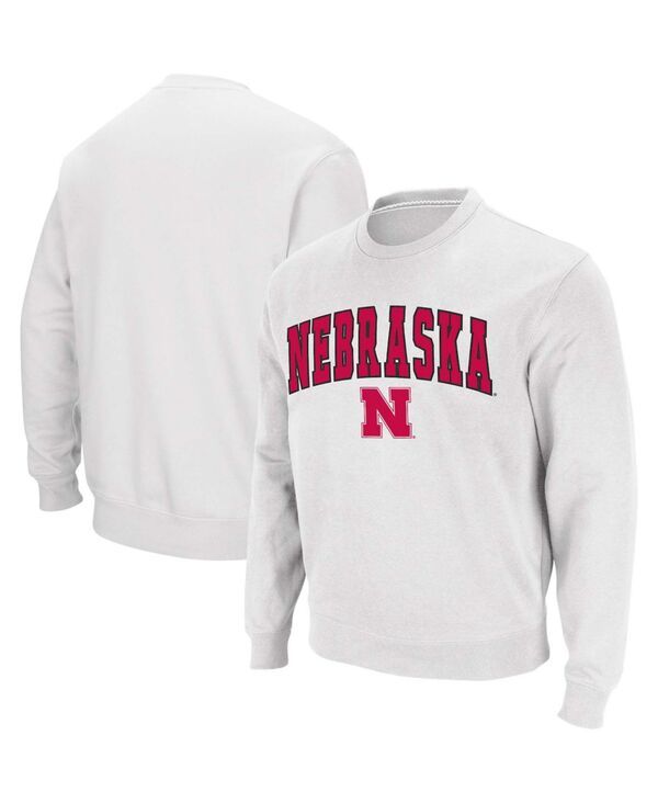 コロシアム メンズ アウター パーカー・スウェット スウェット シャツ ロゴ Colosseum Mens Nebraska Huskers Arch Logo Pullover Sweatshirt