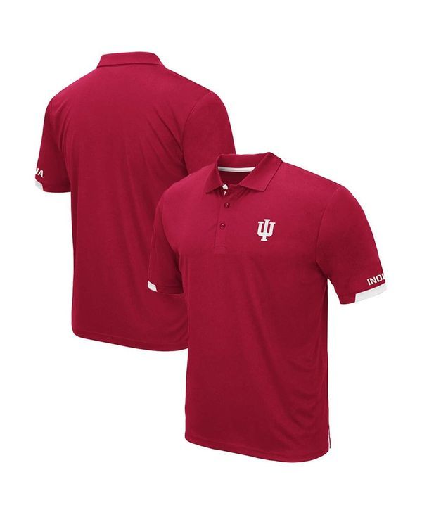 コロシアム メンズ トップス ポロシャツ トール シャツ Colosseum Mens Crimson Indiana Hoosiers Big and Tall Santry Polo Shirt