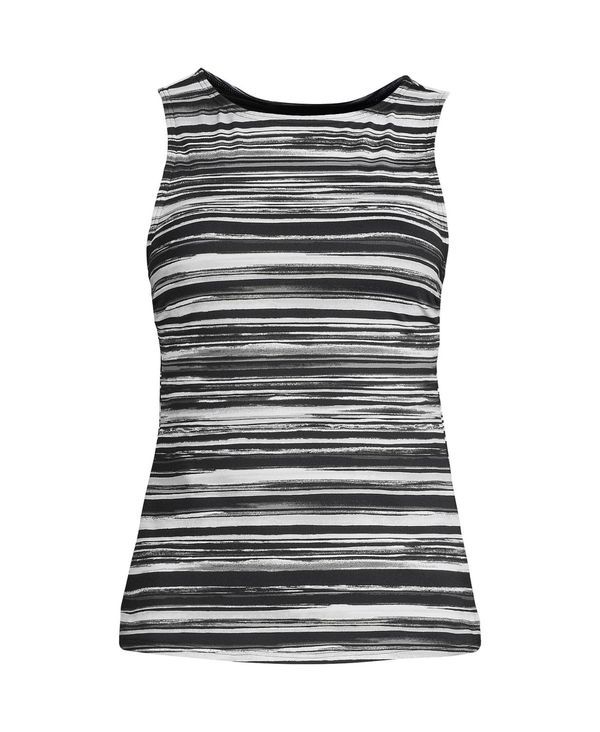 ランズエンド レディース 水着 トップのみ ハイネック プラスサイズ Lands End Plus Size Chlorine Resistant High Neck UPF 50 Sun Prote