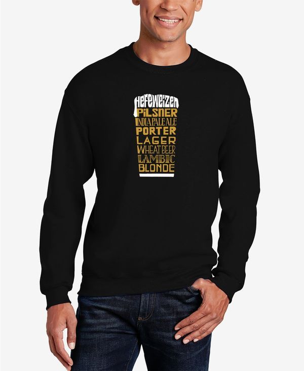 エルエーポップアート メンズ アウター パーカー・スウェット クルーネック スウェット シャツ LA Pop Art Mens Styles of Beer Word Art Crew Neck Sw 10,904円