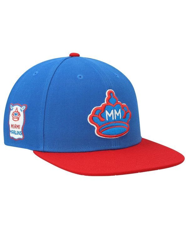 47 ブランド メンズ アクセサリー 帽子 キャップ 47 Brand Mens 47 Blue Miami Marlins City Connect Captain Snapback Hat Blu