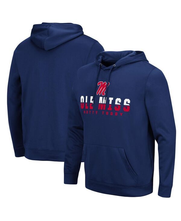 コロシアム メンズ アウター パーカー・スウェット パーカー Colosseum Mens Ole Miss Rebels Lantern Pullover Hoodie Navy ネイビー