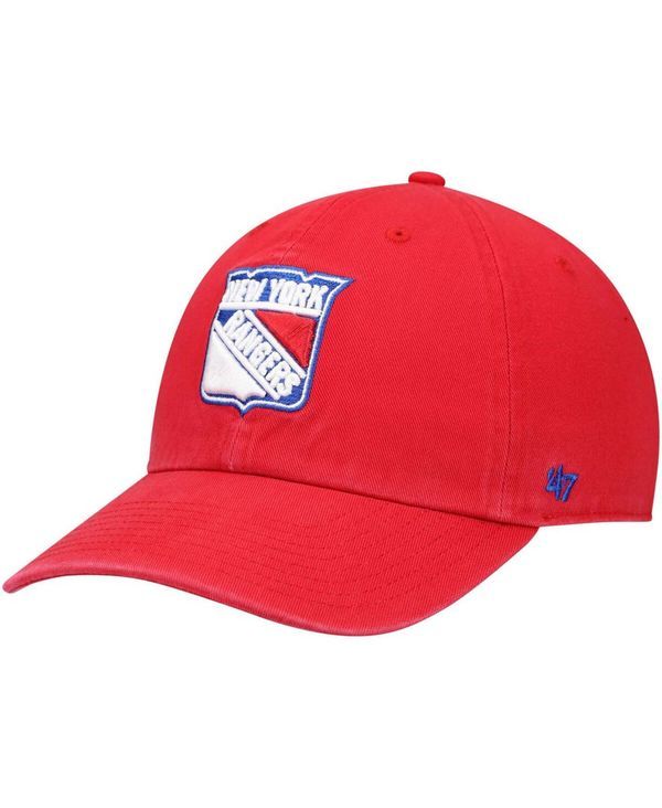 47 ブランド メンズ アクセサリー 帽子 47 Brand Mens Red New York Rangers Clean Up Adjustable Hat Red レッド