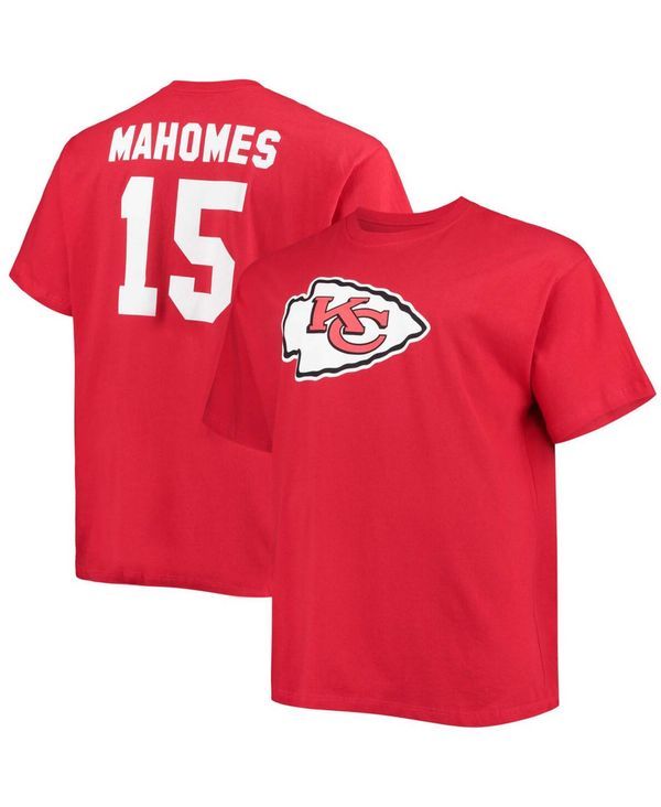 ファナティクス メンズ トップス Tシャツ トール シャツ Fanatics Mens Big and Tall Patrick Mahomes Red Kansas City Chiefs Play