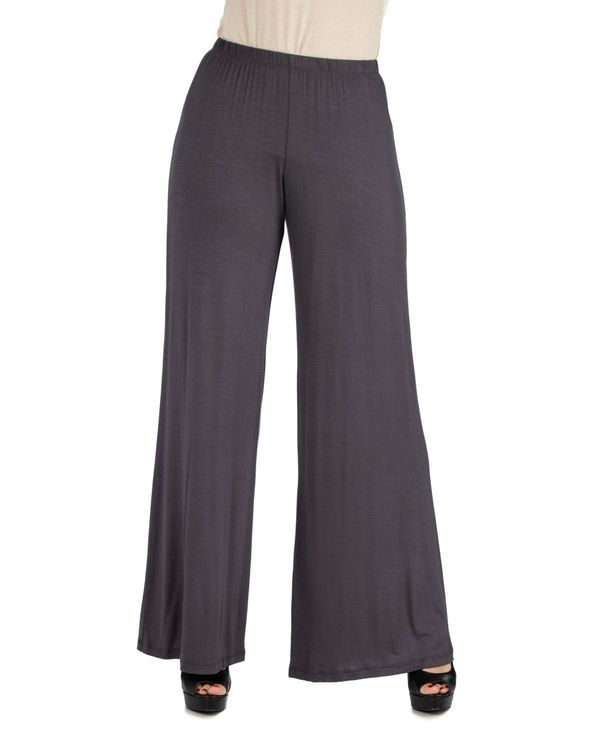 24 セブンコンフォート レディース ボトムス カジュアルパンツ パンツ 24seven Comfort Apparel Womens Palazzo Pants Charcoal チャコール 12,946円