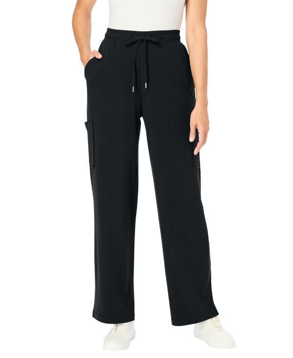 ウーマン ウィズイン レディース ボトムス カジュアルパンツ カーゴパンツ プラスサイズ ニット Woman Within Plus Size Knit Cargo Pant Black ブラック