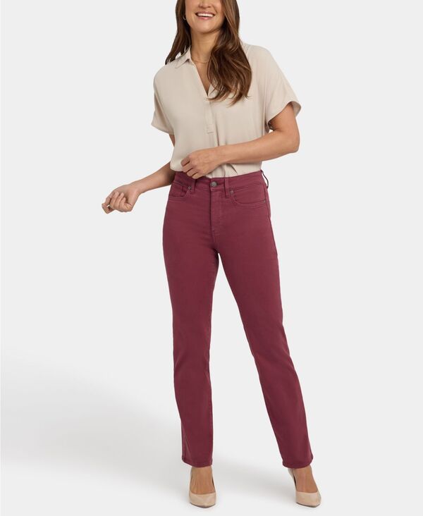 エヌワイディージェイ レディース ボトムス デニムパンツ プチ ジーンズ NYDJ Petite Marilyn Straight Jeans True Burgu