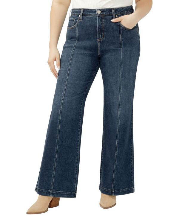 シルバー ジーンズ レディース ボトムス デニムパンツ プラスサイズ Silver Jeans Co Plus Size Avery High Rise Curvy Fit Jeans Soul