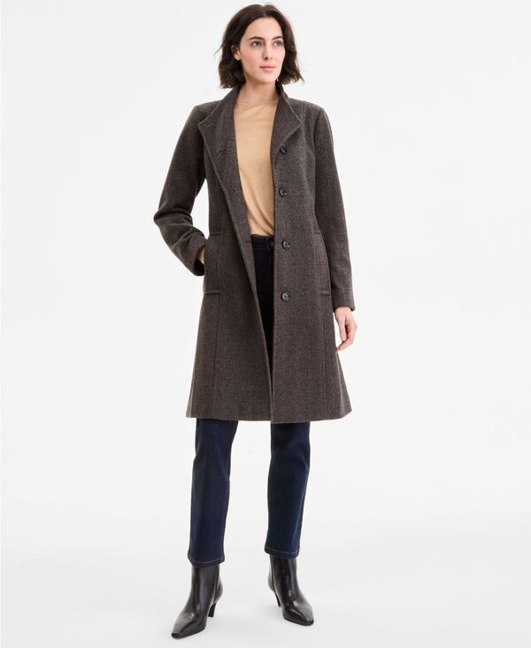 アンクライン レディース アウター ジャケット・ブルゾン アシンメトリー コート Anne Klein Womens Asymmetric ButtonFront Belted Coat Camel 29,770円