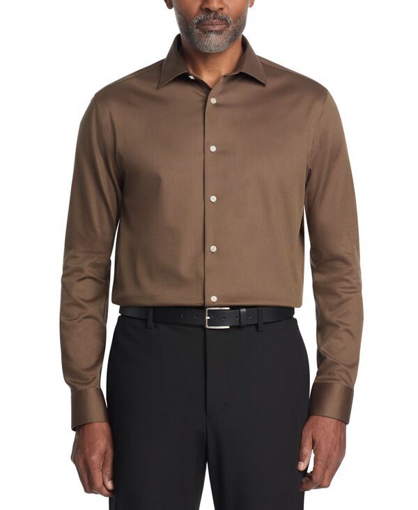 カルバンクライン メンズ トップス シャツ レギュラーフィット プラスサイズ Tシャツ Calvin Klein Mens Steel Plus Regular Fit Dress Shirt New