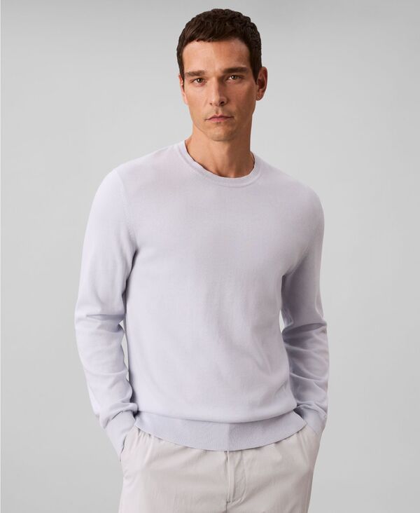カルバンクライン メンズ アウター ニット・セーター クルーネック Calvin Klein Mensupima Crewneck Sweater Xenon Blue ブルー