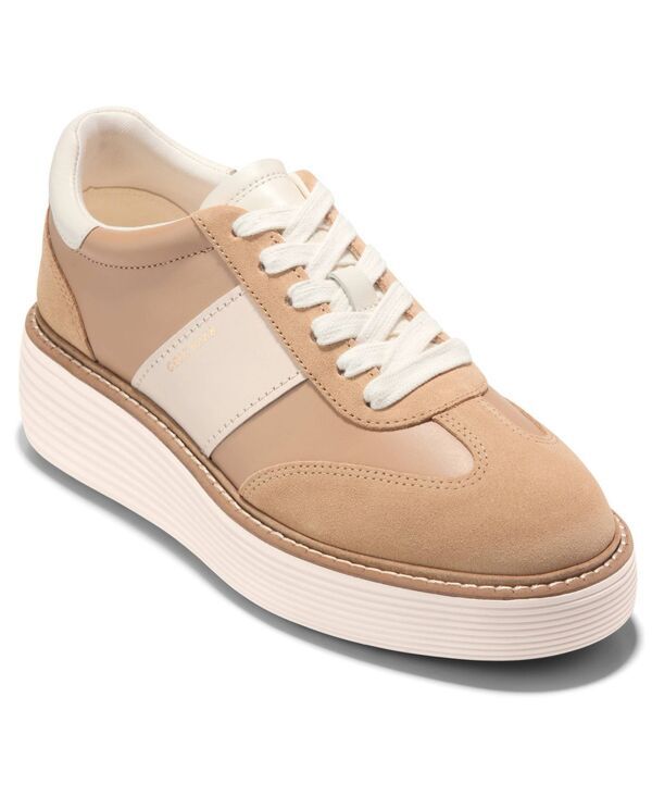 コールハーン レディース シューズ スニーカー プラットフォーム Cole Haan Womens Original Grand Max Platform Sneakers Tuscan Sand サ