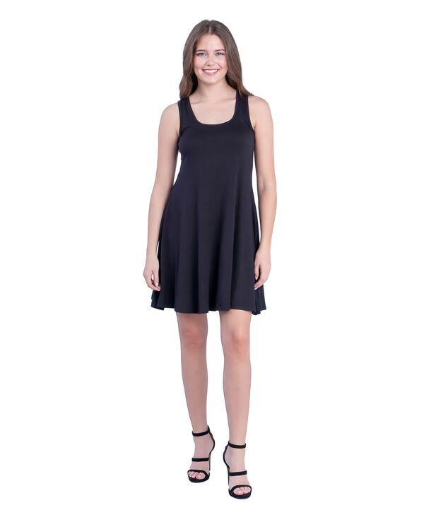 24 セブンコンフォート レディース トップス ワンピース A ライン プチ ノースリーブ 24seven Comfort Apparel Petite Sleeveless ALine Fit an