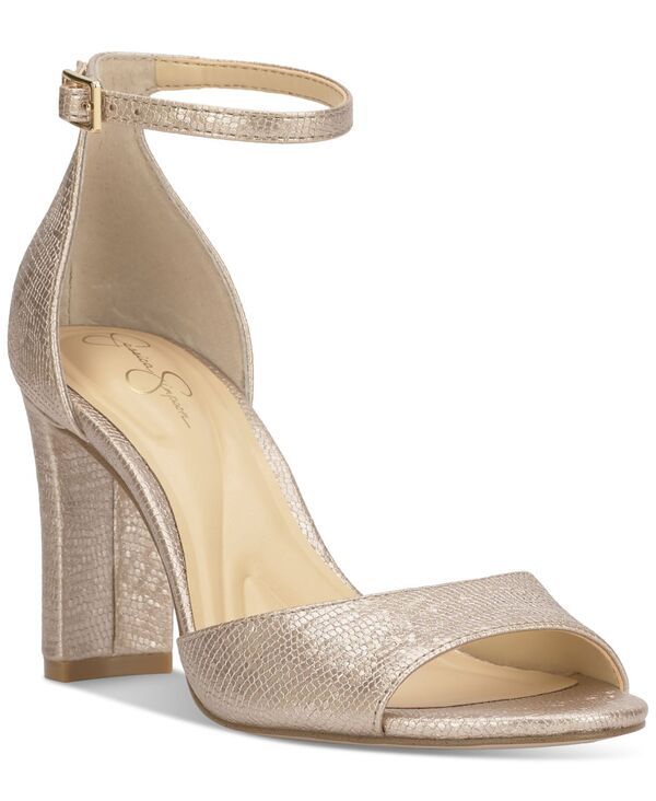 ジェシカシンプソン レディース シューズ サンダル ヒール Jessica Simpson Womens Luxcilla BlockHeel Dress Sandals Soft Gold Liza