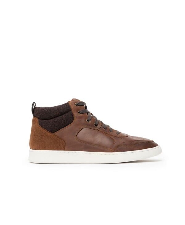 ロッドアンドグン メンズ トップス シャツ スニーカー Rodd Gunn Mensuffolk Hi Top Sneaker Coffee brown ブラウン