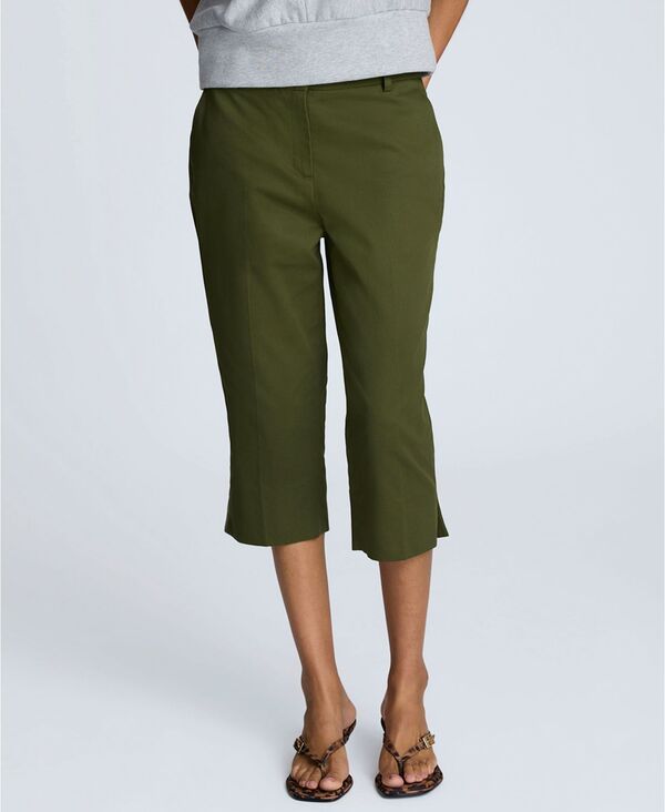 ケネスコール レディース ボトムス カジュアルパンツ パンツ Kenneth Cole Womens MidRise Pedal Pusher Pants Dark Camo Green グリーン