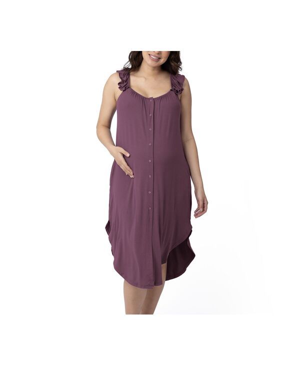 キンドリッド ブレイブリー レディース トップス ワンピース フリル マタニティ Kindred Bravely Maternity Ruffle Strap Labor Delivery Gown