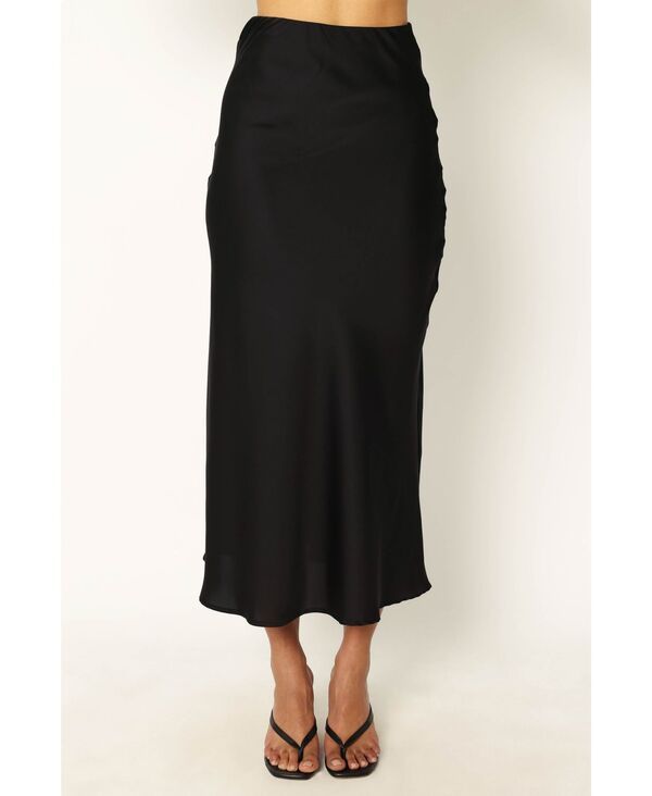 Petal and Pup レディース ボトムス スカート ミディ サテン Petal and Pup Nellie Satin Midi Skirt Black ブラック