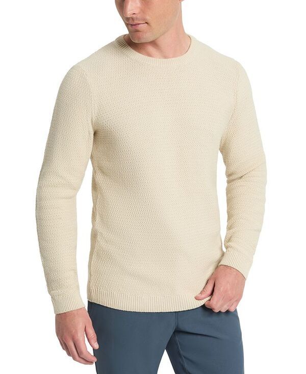 ケネスコール メンズ アウター ニット・セーター スリムフィット クルーネック セーター Kenneth Cole Mens Slim Fit Popcorn Crewneck Sweater Off