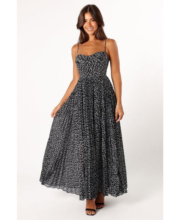 Petal and Pup レディース トップス ワンピース マキシワンピース プリーツ マキシ Petal and Pup Womens Achanti Pleated Maxi Dress Bla