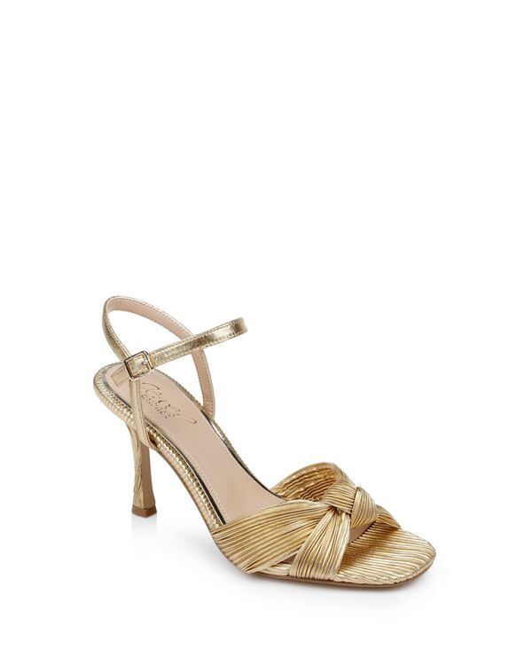 ジュウェルダグレイミシュカ レディース シューズ サンダル Jewel Badgley Mischka Womens Hydee Knot Stiletto Evening Sandals Gold