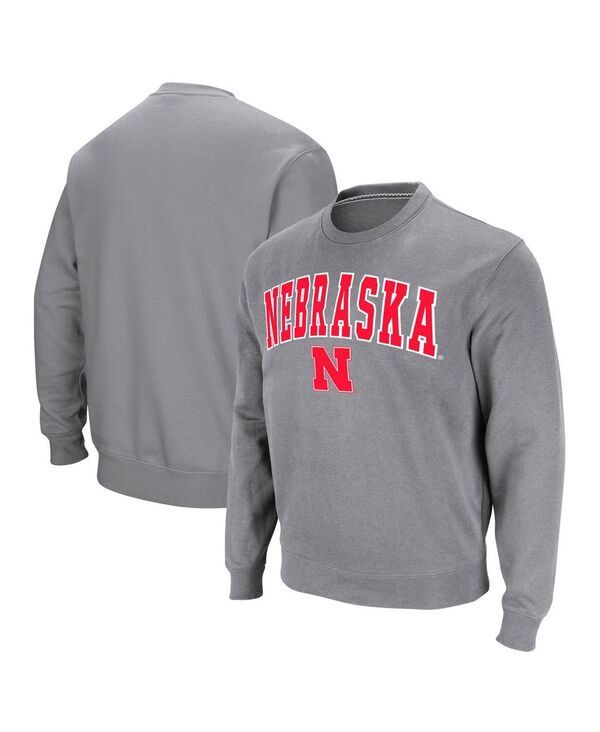 コロシアム メンズ アウター パーカー・スウェット スウェット シャツ ロゴ Colosseum Mens Nebraska Huskers Arch Logo Pullover Sweatshirt