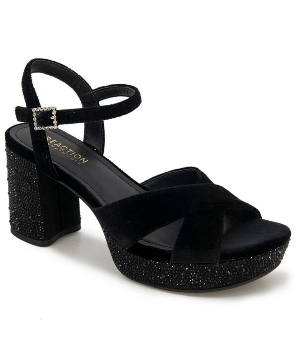 ケネスコール レディース シューズ サンダル プラットフォーム Kenneth Cole Reaction Womens Reeva Platform Dress Sandals Black Velv