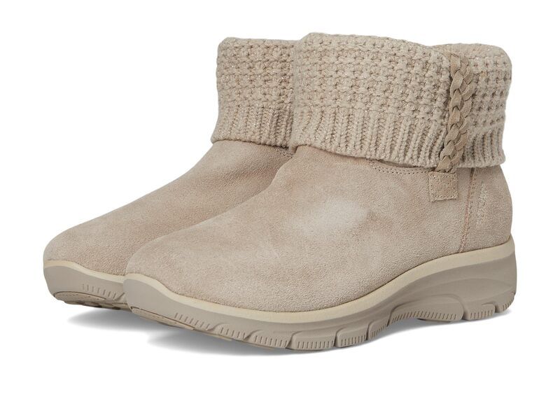 スケッチャーズ レディース シューズ ブーツ・レインブーツ SKECHERS Easy Going Cozy Lovin Hands Free Slipins Taupe トープ