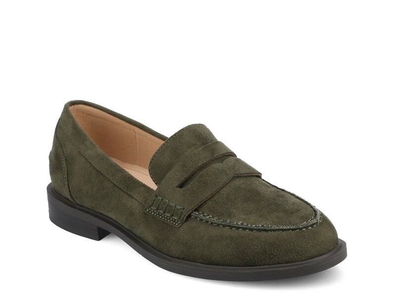 ジャーニー レディース シューズ スリッポン・ローファー Journee Brooks Loafer Olive Green グリーン