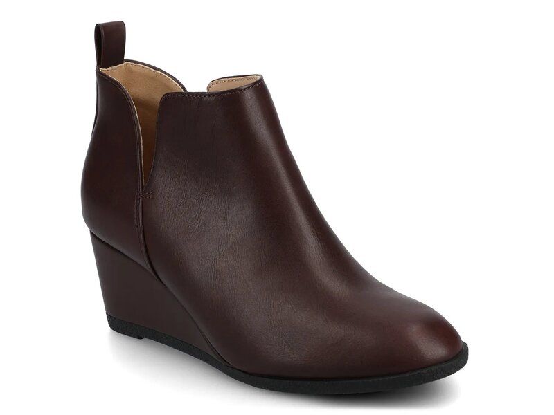 ジャーニー レディース シューズ ブーツ・レインブーツ Journee Mylee Wedge Bootie Oxblood Brown オックスブラッド