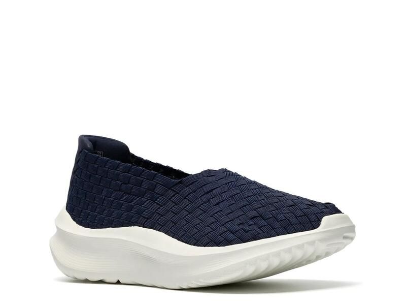 クラークス レディース シューズ スリッポン・ローファー Clarks Cloudsteppersolevana Weave SlipOnavy ネイビー