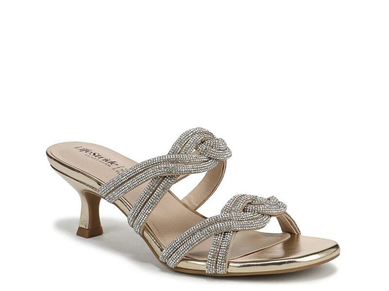 ライフストライド レディース シューズ サンダル LifeStride NightOut Sandal Gold Rhinestone ゴールド