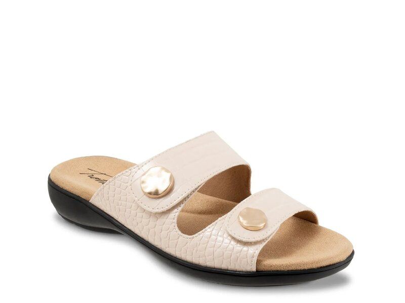 トロッターズ レディース シューズ サンダル Trotters Ruthie Sandal Off White Croc Print オフホワイト