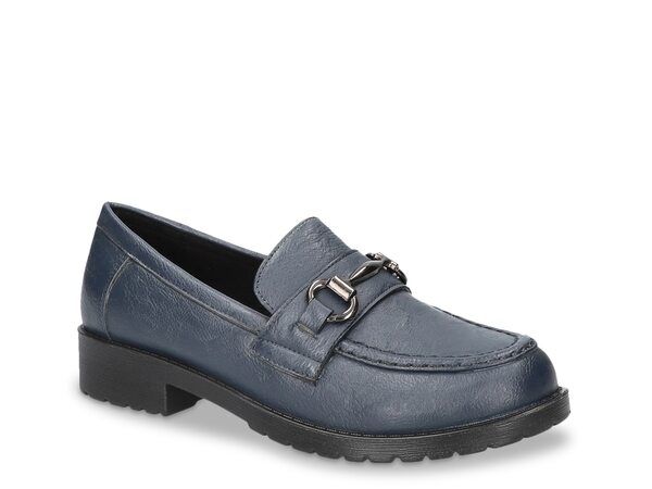 イージーストリート レディース シューズ スリッポン・ローファー Easy Street Witney Loafer Navy ネイビー