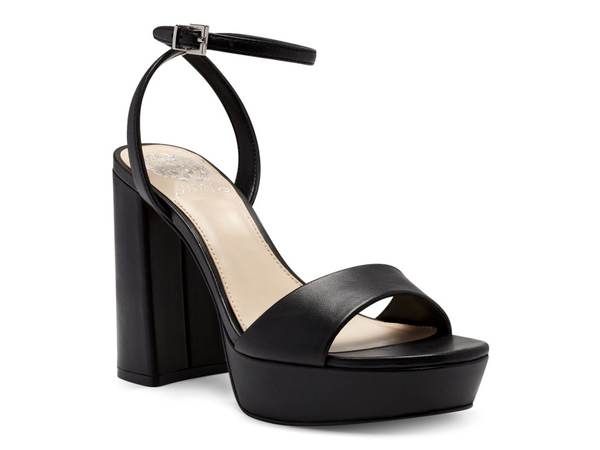 ヴィンスカムート レディース シューズ サンダル Vince Camuto Pendry Sandal Black Leather ブラック