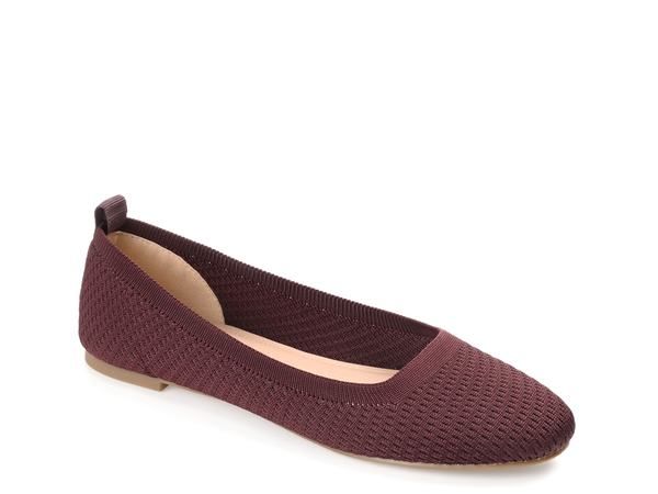 ジュルネ コレクション レディース シューズ パンプス Journee Collection Maryann Flat Burgundy バーガンディ