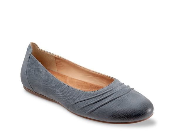 ソフトウォーク レディース シューズ パンプス Softwalk Safi Ballet Flat Navy ネイビー