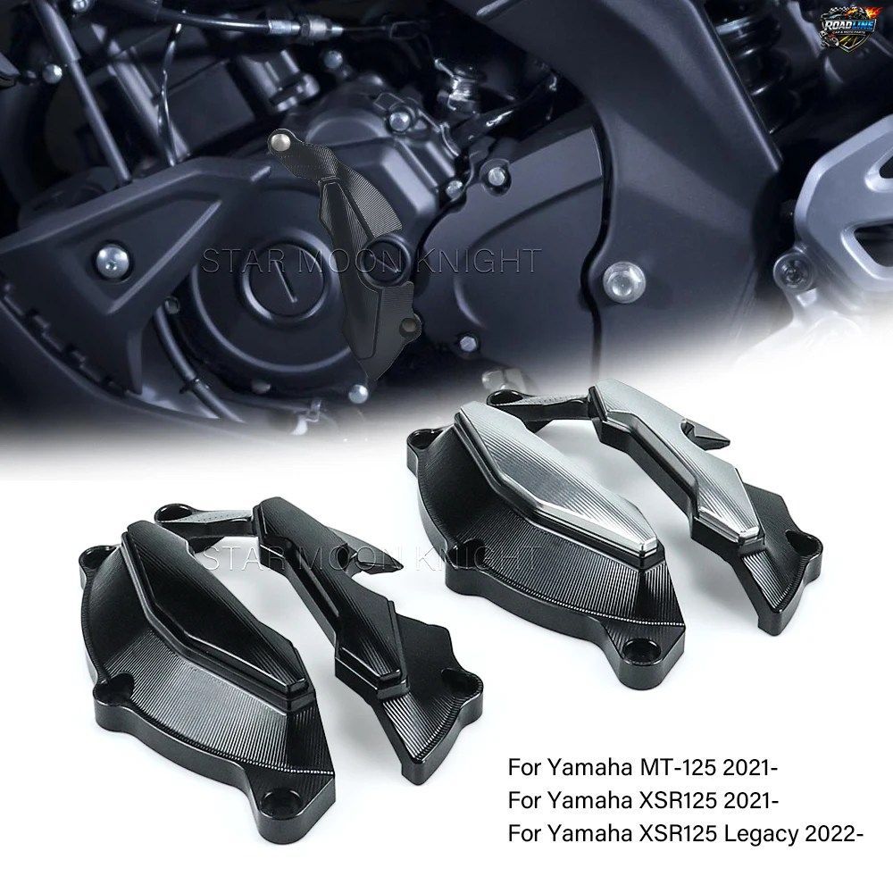 ヤマハ MT-125 XSR 125 2021- MT125 XSR125 LEGACY エンジンプロテクター スライダーカバー プロテクション シリンダーガード アクセサリー