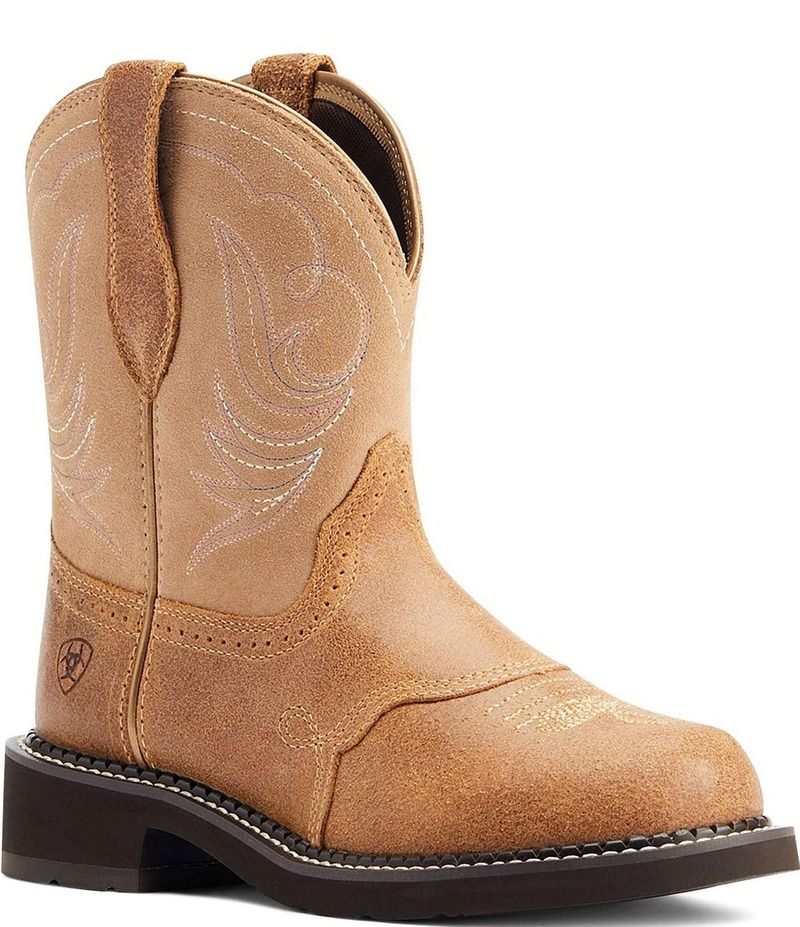アリアト レディース シューズ ブーツ・レインブーツ Ariat Fatbaby Heritage Dapper Mid Calf Western Boots WickerWalnut