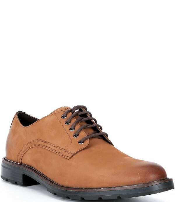コールハーン メンズ シューズ オックスフォード Cole Haan Mens Chamberlin Grand Wateresistant Nubuck Plain Toe Oxfords CH B
