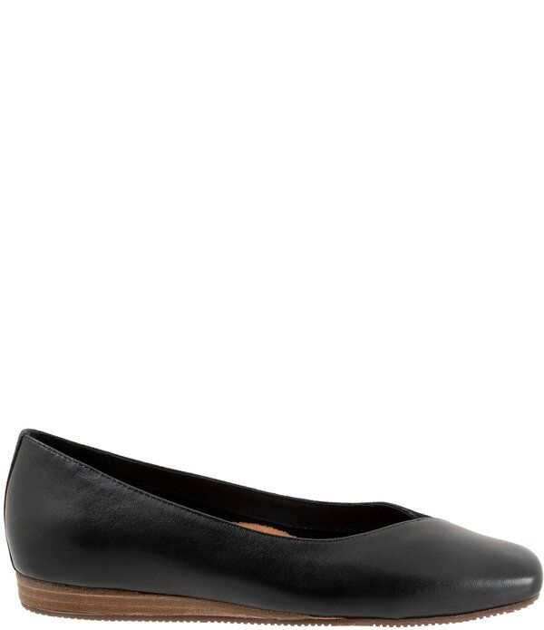ソフトウォーク レディース シューズ サンダル ミニ スエード レザー SoftWalk Vina Leather and Suede Mini Wedge Slip On Pumps Black ブ