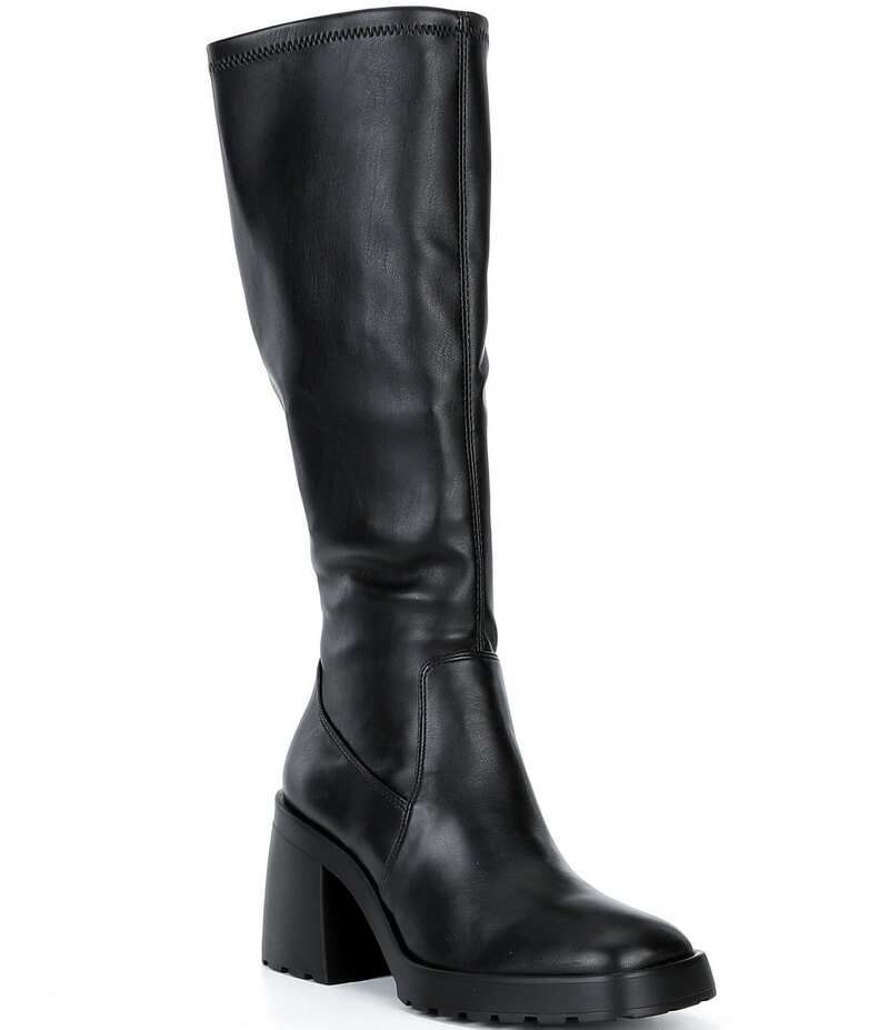 ジービー レディース シューズ ブーツ・レインブーツ トール ブレザー ヒール GB TrailBlazer Stretch Block Heel Tall Boots Black ブラック