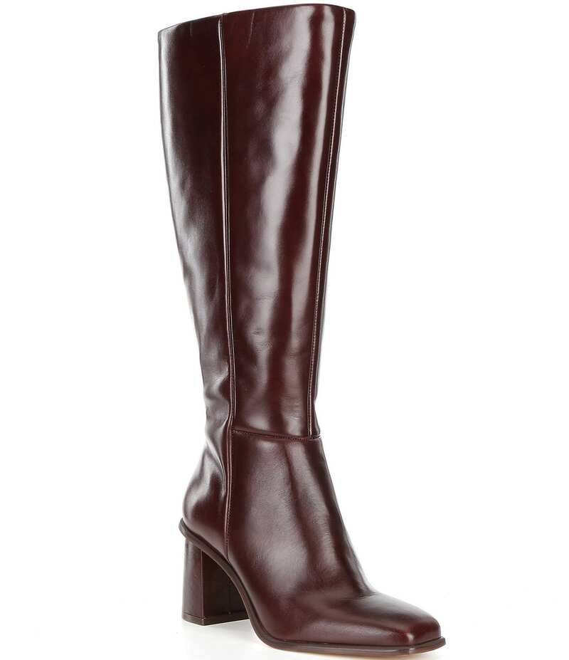 アントニオ メラーニ レディース シューズ ブーツ・レインブーツ トール レザー Antonio Melani Valerie Leather Tall Shaft Dress Boots Dark