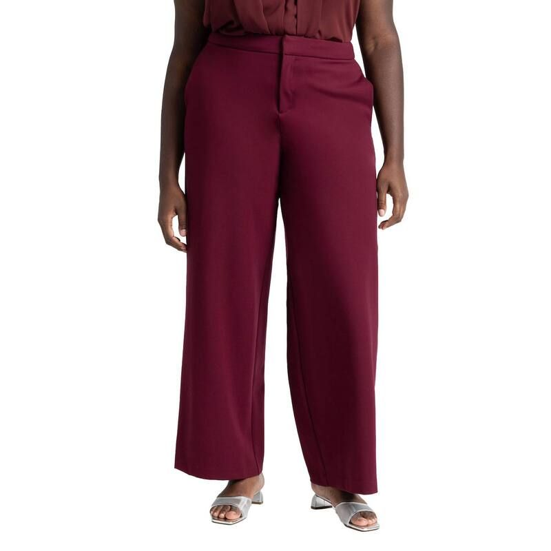 エロクイ レディース ボトムス カジュアルパンツ ワイドレッグ プラスサイズ トール ELOQUII Womens Plusize Tall The Ultimate Stretch Wide Leg