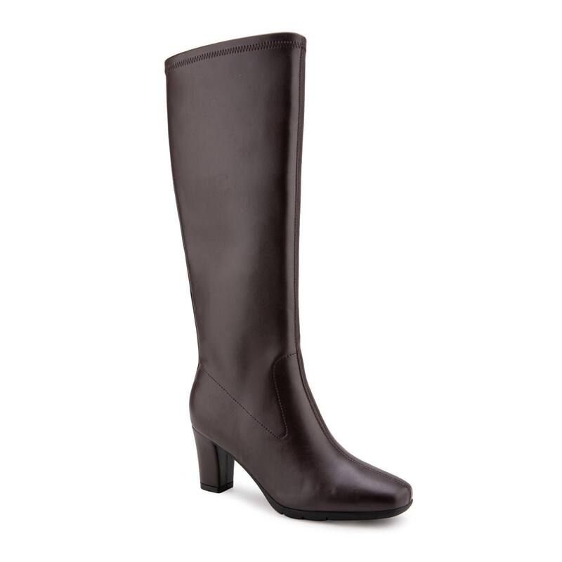 エアロソールズ レディース シューズ ブーツ・レインブーツ Aerosoles Chai Stretch Womens KneeHigh Boots Java Stretch Pu