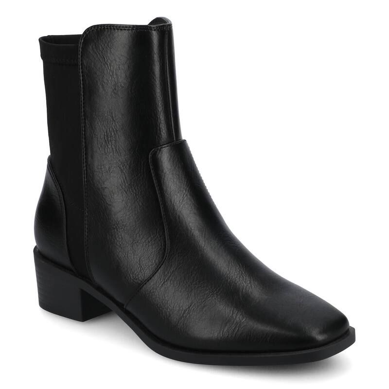 ジャーニー レディース シューズ ブーツ・レインブーツ チェルシー アンクル ヒール Journee Renna Womens Pointed Toe Block Heel Chelseankle B
